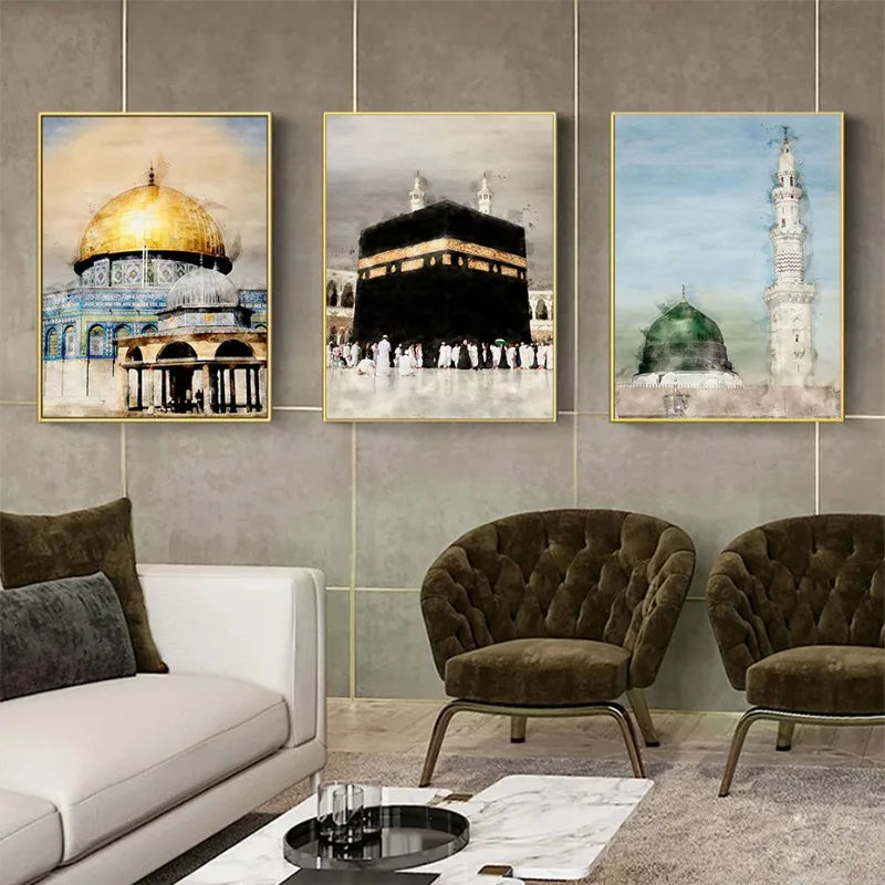 Sacred Islamic Landmark Canvas Art