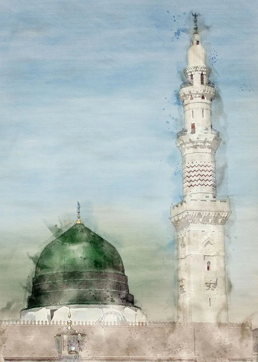 Sacred Islamic Landmark Canvas Art