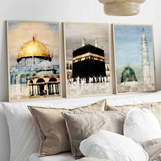 Sacred Islamic Landmark Canvas Art