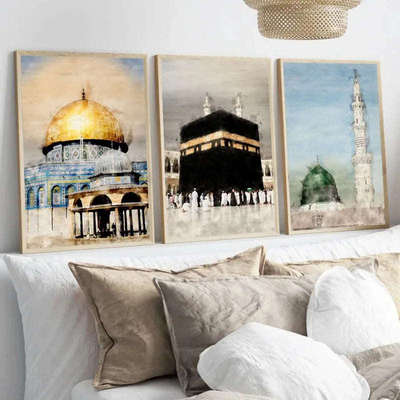 Sacred Islamic Landmark Canvas Art
