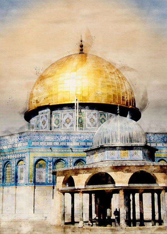 Sacred Islamic Landmark Canvas Art