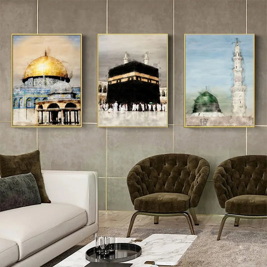 Sacred Islamic Landmark Canvas Art