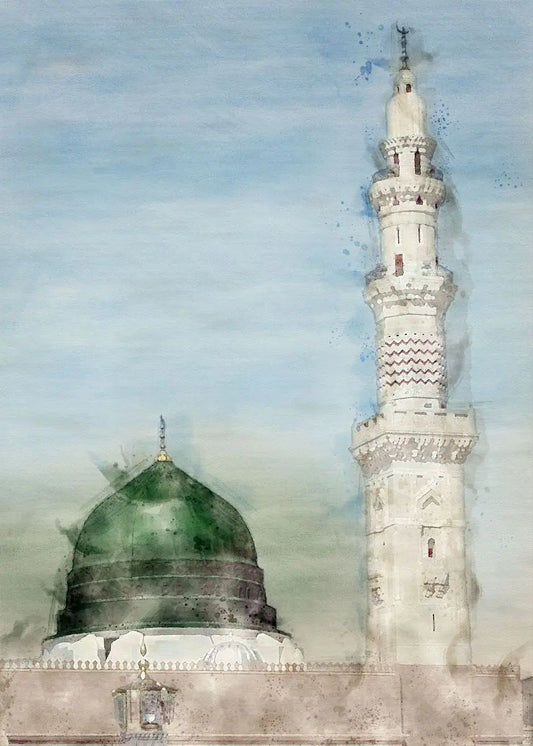 Sacred Islamic Landmark Canvas Art