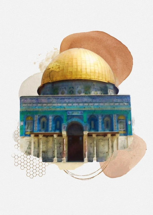 Sacred Islamic Landmark Canvas Art